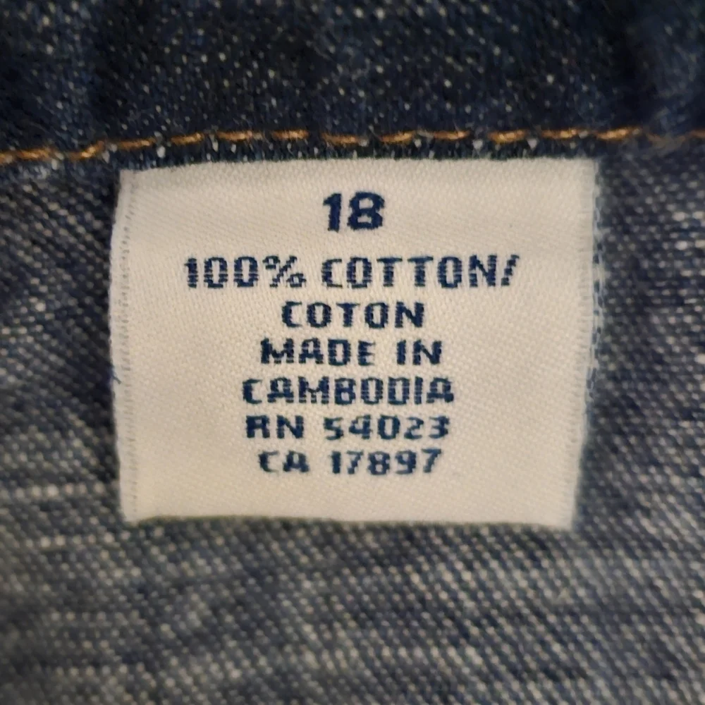 Old Navy Vintage 100% Cotton Y2K Denim Mini Skirt Size 18